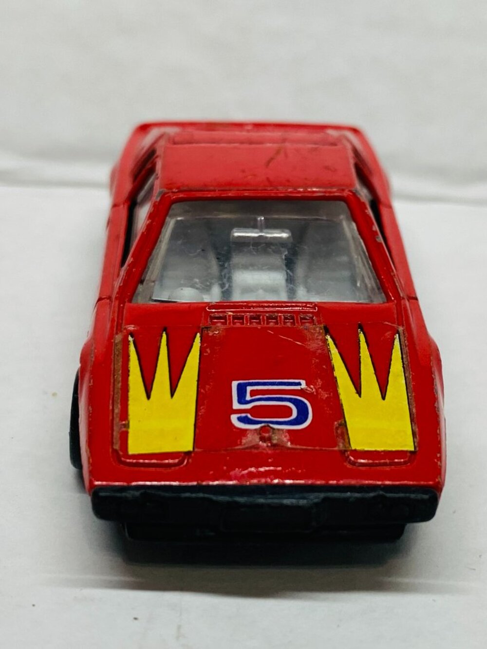 1970's Diecast Welly Lotus Esprit Playmakers #5, Red W/Yellow, White Interior